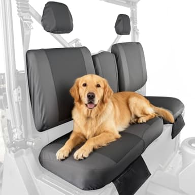 KEMIMOTO 1680D Seat Covers Set Compatible with CFMOTO Uforce 1000 2019-2024/1000 XL 2022-2024 (Front Seats) Oxford Fabric Pet Toenail Proof Water-Resistant Seat Cover Accessories