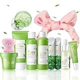 Green Tea Skincare Set, Organic Skin Care Set, Facial Kit for Women/Teenage Girls, Green Tea Skin Care Products Set, Face Skin Care Routine Kit hydrating Skin Beauty Gift