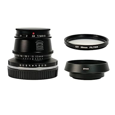 TTArtisan 35mm F1.4 APS-C Format Large Aperture Manual Focus Fixed Lens for Olympus/Panasonic Mrcro Four Third M4/3 Mount Cameras Black