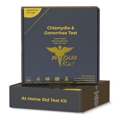 STD Testing Kit for Men and Women Chlamydia and Gonorrhea Screening Discreet and Accurate Results Private and Secure CLIA Certified Labs