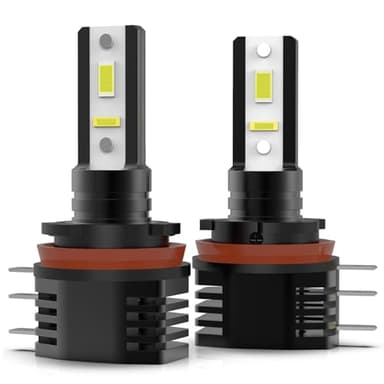 CHOPDARK H15 LED Light Bulbs Hi/DRL 6500K Cool White 40W for Sprinter Golf 6 Golf VI MK6 Audi Mercedes Benz BMW, OEM 64176 12580 PGJ23T1, Plug and Play, Fog lamps, 2-Pack