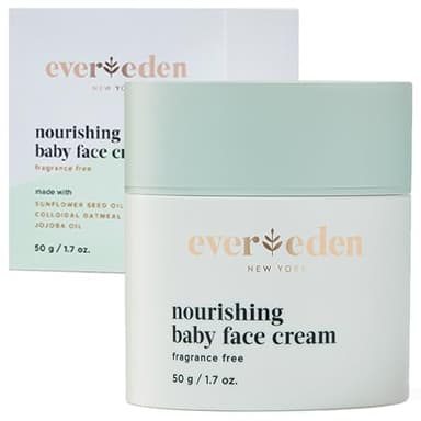 Evereden Nourishing Baby Face Cream 1.7 oz. | Non-Toxic and Fragrance-Free Face Lotion | Rich, Non-Greasy Baby Moisturizing Cream | Face Moisturizer with Clean Ingredients