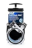 Camco Dual Flush Pro Camper/RV Holding Tank Rinser - Features 3-Inch Gate Valve & Reverse Flush Valve - Empties & Flushes RV Black Water Tanks and RV Sewer Hose (39062)