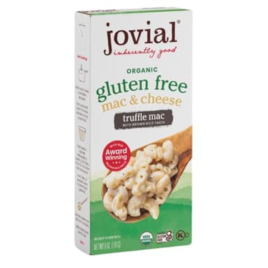 Jovial Organic Gluten Free Truffle Mac and Cheese - Whole Grain Pasta, Organic Pasta, Truffle Macaroni and Cheese, Gluten Free, Award Winning Taste, Made in Italy - 6 Oz