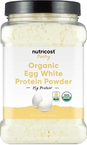 Nutricost Pantry Organic Egg White Protein Powder (1 LB) - GMO-Free, Gluten-Free