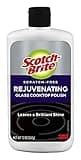 Scotch-Brite Scratch-Free Glass Cooktop Polish – Gentle Cleaner for Glass Stove Tops, Phosphate-Free Formula, Streak-Free Shine, Residue Remover for Smooth Surfaces, Easy to Use, 12 oz