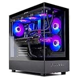 Skytech Azure Gaming PC Desktop, Ryzen 7 9700X 3.8 GHz (5.5GHz Turbo Boost), NVIDIA RTX 4060 8GB GDDR6, 1TB SSD, 16GB DDR5 RAM 6000, 650W Gold PSU, 360mm ARGB AIO, Wi-Fi, Win 11 Home