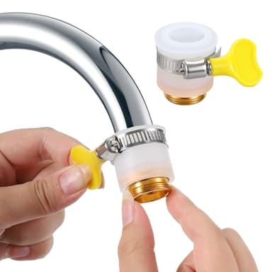 1 Pcs Universal Faucet Hose Adapter, Kitchen Sink Faucet Adapter to Garden Hose Compatible with Multi-Water Filters, with 14-24mm Outer Diameter (0.6-0.94 inches)