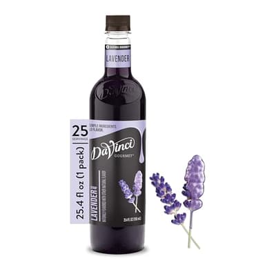 DaVinci Gourmet Lavender Syrup, Natural, 25.4 Fluid Ounces (Pack of 1)