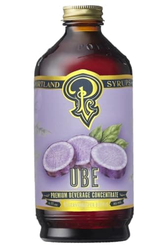 Portland Syrups Ube Syrup - Rich Ube Extract for Cocktails, Mocktails, Sodas, Non-Alcoholic Spritz, Coffee, Smoothies, Shakes, and Recipes, Flavorful Syrup for Drinks, 12 oz, 12 Servings, Pack of 1