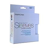 500pcs Memorex CD/DVD Sleeves Paper with Window Back Cut With Flap (50X 10 Pack)