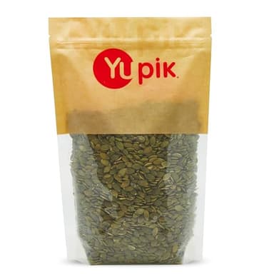 Yupik Raw Pumpkin Seeds, No Shell, 1 lb (16 oz), GMO-Free, Gluten-Free, Kosher, Shelled Pepitas, Salt-Free, Oil-Free, Plant-Based Protein, Source of Fiber, Healthy Snacks, Ideal for Baking & Topping
