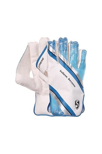 SG RSD Xtreme Wicket Keeping Gloves | Color May Vary | Men’s Size | Leather | Men | Ultra Soft Leather | High Flexibility | PP Sheet for Grip | Heavy Duty Palm Protection | Professional Quality