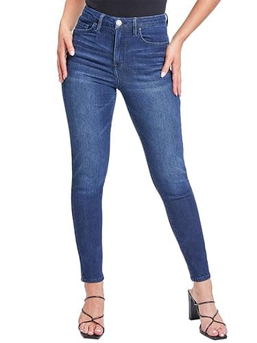 YMI Jeans Women’s Curvy Fit Skinny Jeans, Midnight Sky Blue, 05