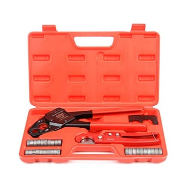 iCrimp Angle Head F1807 PEX Pipe Crimping Tool for Copper Rings - IWS-1234W(1/2&3/4-inchCombo Crimper Kit), Suitable for Tight Spaces