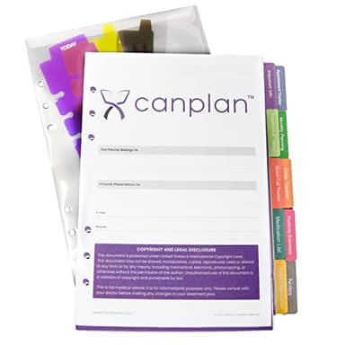 CanPlan Cancer Planner Refills (12 Months of Inside Pages + Accessories Only), Best Cancer Planner for Cancer Patients and Caregivers, Cancer Gift, Cancer Plan, Breast Cancer Gift