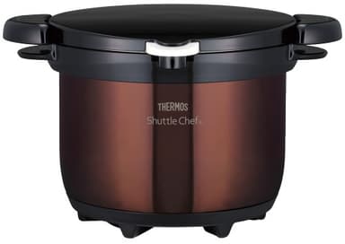 THERMOS KBG-3000 CBW Vacuum Insulated Cooker, Shuttle Chef, 7.1 gal (3.0 L), Clear Brown