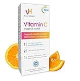 vH essentials Vitamin C Vaginal Tablet - Boric Acid Suppository Alternative - Supports Healthy pH and Eliminates Vaginal Odor Naturally, Suppositories for Vaginal Health 6 Count, 1 Applicator