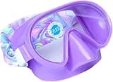 SPLASH PLACE Swim MASK with Fabric Strap - Pastel Swirl | Fun, Fashionable, Comfortable - Kids Swim Goggles with Nose Cover