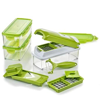 Genius Nicer Dicer Smart | 13 Pieces | Vegetable Cutter | Onion Cutter | Multi-Cutter | Fruit Cutter | NEW