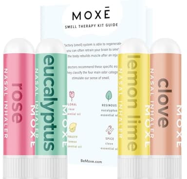MOXĒ Smell Training Kit Phase 1, Olfactory Support, 4 Essential Oil Sticks