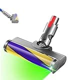 Updated Dust Detect Vacuum Attachments for Dyson V15 V11 V10 V8 V7 Cleaner, Hardwood Floor Head Soft Roller Brush Replacement Accessories Part with Optical Green Light–Enhanced Power, Speed, Lifespan