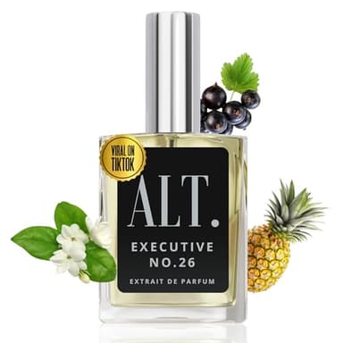 ALT. FRAGRANCES Executive No. 26 - Inspired by Creed Aventus for Men, Extrait de Parfum, Long Lasting Woody Fruity Perfume for Men with Bergamot, Pineapple & Oakmoss, 60ml