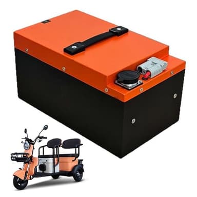 FREEDOH Motorcycle Battery 72V Lithium Iron Phosphate Battery 20AH 25AH 30AH 50AH Replacement Batteries for 0-3600W Motor with Charger,72v20ah