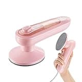 Handheld Garment Steamer Household Fabric Steam Iron 100ml Mini Portable Vertical Fast-Heat For Clothes Ironing (Pink)