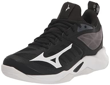 Mizuno Women's Wave Dimension Volleyball Shoe, Black-White, 8.5