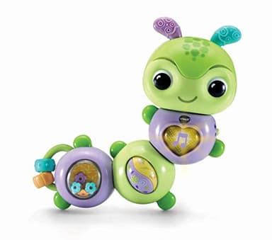 VTech Twist & Explore Caterpillar, Musical Toys for Baby Girls and Boys, Baby Interactive Toy with Lights and Sounds, Motor Skill Toys for Kids, Cute Baby Musical Toy with Phrases, Ages 3 Months +