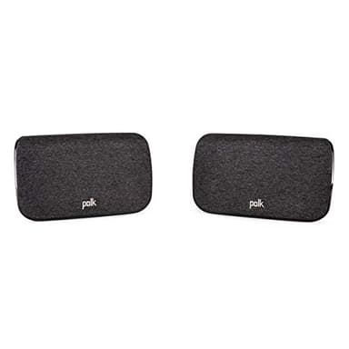 Polk Audio SR2 Wireless Surround Sound Speakers for Select Polk React and Magnifi Bars - Wireless Surround Sound System for TV, Easy Setup, Multiple Placement Options, 2 Count (Pack of 1)