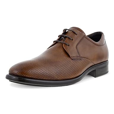 ECCO Men's CITYTRAY Cap Toe Tie Oxford, Amber, 10-10.5