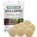 LEBMP Mole Repellent, Gopher Repellent, Vole Repellant Outdoor, Moles Deterrent for Lawn, Mole Control, Groundhog Repellents, Garden Armadillo Repellant, Keep Mole and Vole Out of Your Yard-8P