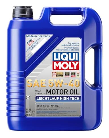 Liqui Moly Leichtlauf High Tech SAE 5W-40 | 5 L | Synthesis Technology Motor Oil | SKU: 2332