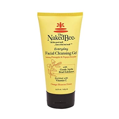 The Naked Bee Gel Cleanser Facial Wash (5.5 oz) Hydrating & Moisturizing - Daily Gel Cleanser Face Wash for All Skin Type with Orange Blossom Honey