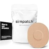 SIMPATCH Universal Adhesive Patch (25-Pack) - Waterproof Adhesive, CGM Patches (Beige)