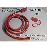 2-GAUGE-8FT Hi-amp Universal-Quick-Connect-Wiring-KIT-Winch-Dump Trailer