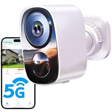 2026 Upgraded 2K Security Cameras Wireless Outdoor, Free Cloud Storage, 1-6 Months Battery Life, Waterproof, 2-Way Talk, AI Motion Detection Spotlight Siren Alarm Cameras for Home Security