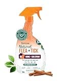 TropiClean Max Strength Flea and Tick Treatment Spray for Home, Safe Prevention Around Kids, Powerful & Natural Defense, Made in USA, 32oz