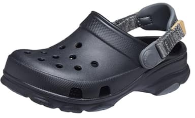 Crocs All Terrain Clogs with Adjustable Heel Strap, Black, 11 Little Kid