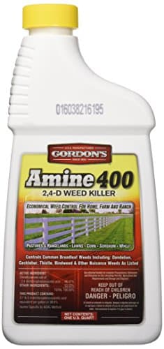 GORDON'S Amine 400 2,4-D Weed Killer, 1 Quart - 8141082