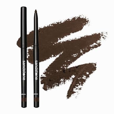 Sandstone Scandinavia Waterproof Eyeliner Pencil – Hypoallergenic & Vegan – Smudge-Proof Gel Formula – For Sensitive Eyes – Brown