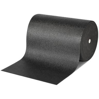 Nuanchu 100ft Black Yoga Mats, Yoga Mat Roll, 4mm Thick, Durable Gym Mat Non Slip Fitness and Exercise Mats for Studio Workout and Fitness Home Older Dogs Not to Slip