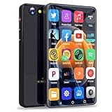 144GB MP3 Player with Bluetooth and WiFi,5" MP4 Player Built-in Camera and Speaker,Full Touchscreen HiFi MP3 Player with Spotify, YT Music, YouTube, Pandora, Android Streaming Music Player, Black
