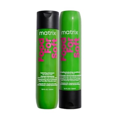Matrix Food For Soft Shampoo & Conditioner Set For Dry and Brittle Hair - Hydrates and Moisturizes, Detangles and Cleanses, With Hyaluronic Acid & Avocado Oil