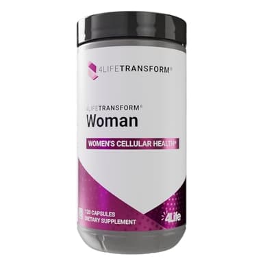 4Life Transform Woman - Women's Supplement with Velvet Bean & Evening Primrose Extracts - Healthy Skin & Well-Being - 120 Vegetable-Derived Capsules