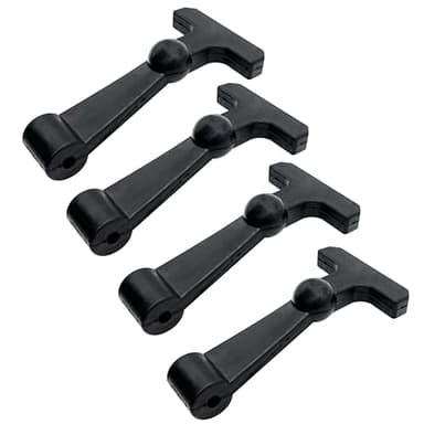 Black Replacement Cooler Latches (4 Pack) - Compatible with Yeti Tundra Cooler Accessories and RTIC Cooler - Premium Durable Rubber Latches - Easy to Install