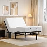 koorlian Adjustable Bed Frame Twin XL with 5 Height Options, High Thrust Quiet Motors, A&C USB Ports, Independent Head & Foot Incline, 10 Minutes Tool-Free Easy Assembly, Wireless Remote Control