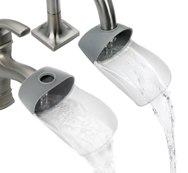 Nuby 2-in-1 Faucet Extenders for Toddlers - 2 Pack - Sink Extension for Bathroom or Kitchen - Helps Water Reach Kids for Handwashing